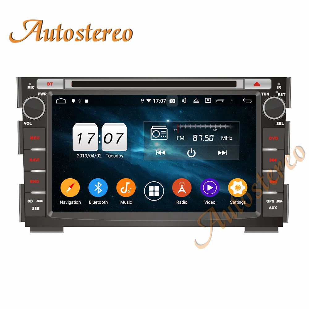 Автомобильный CD DVD-плеер Android 9 PX5/PX6 GPS-навигатор для KIA Ceed 2010-2012 автомобильный