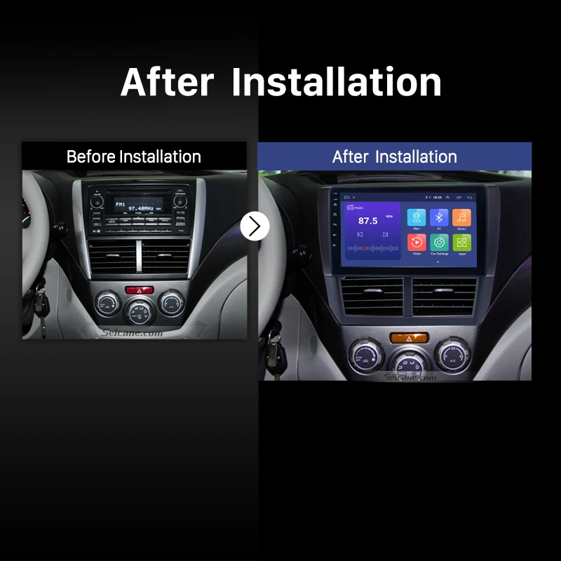 Автомобильная Мультимедийная система Seicane Android 10 0 DSP GPS для Subaru Forester 3 2007 2013 Impreza