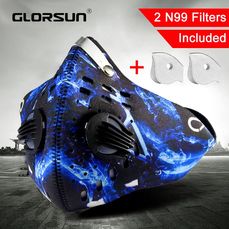 GLORSUN высокое качество n95 pm2.5 респиратор от пыли маска для лица n95 смога загрязнения воздуха моющаяся смога Спортивная маска