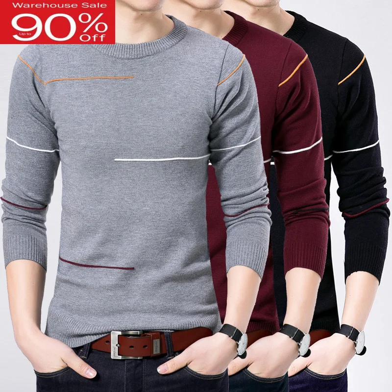 Мужские тонкие 2020 осенний свитер в Корейском стиле зимние мужские ботинки с