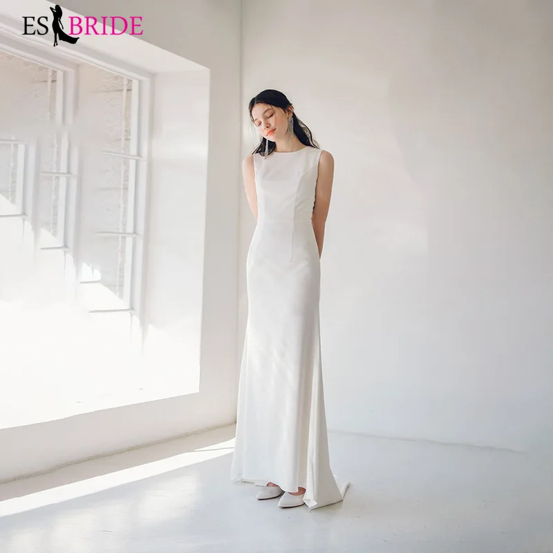 Простое свадебное вечернее платье с открытой спиной | Свадьбы и торжества