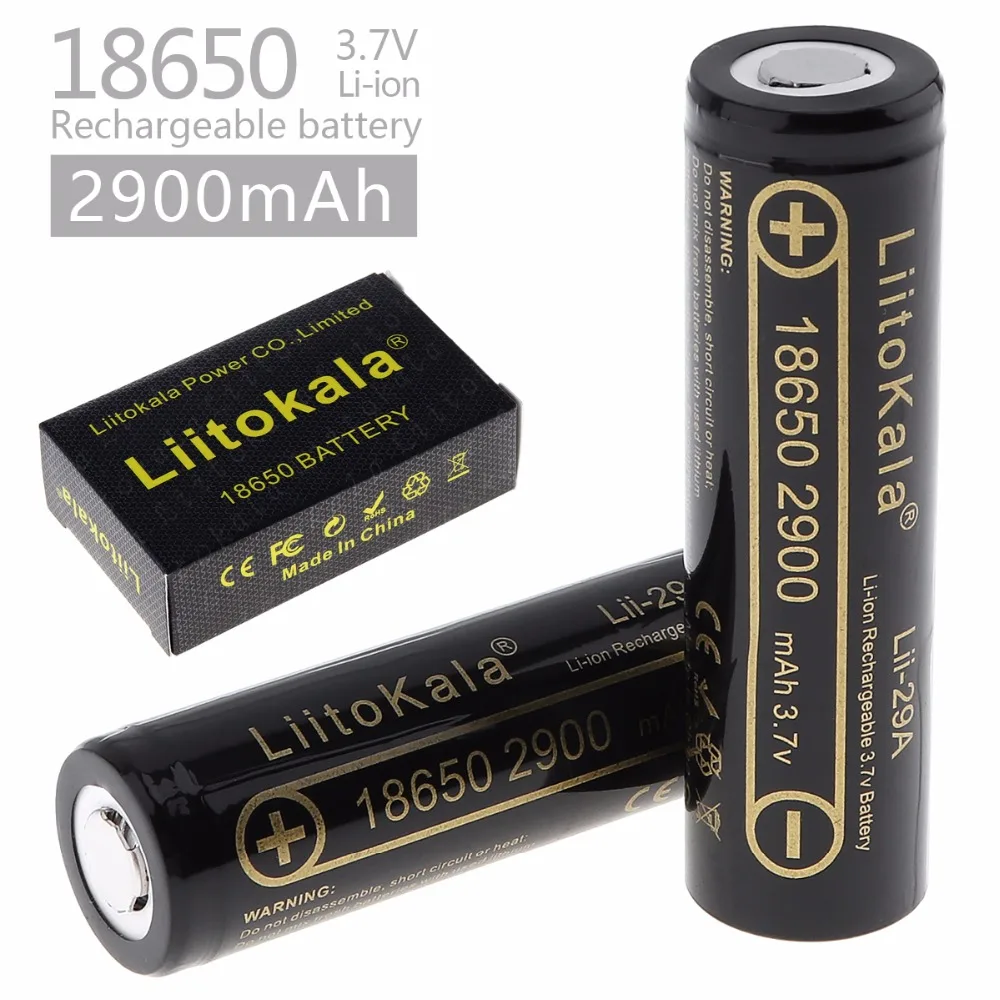 

LiitoKala Lii-29A 18650 2900mah 3000mah High power discharge Rechargeable battery power high discharge,30A large current