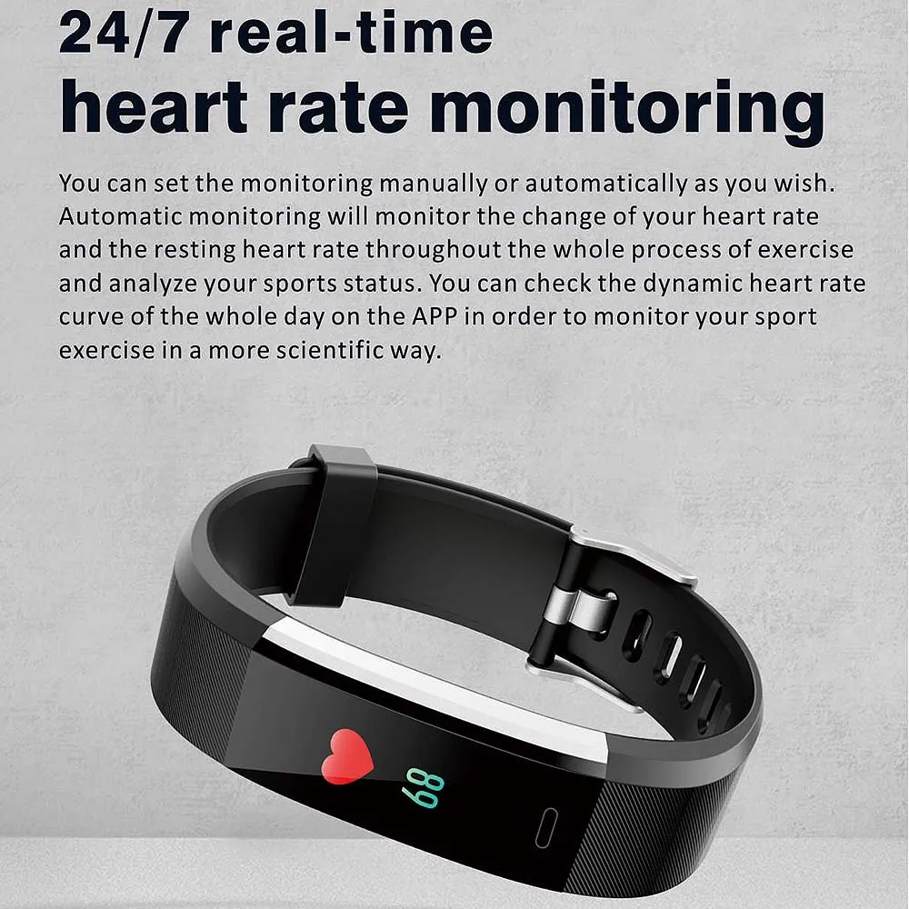 Фитнес трекер умный браслет Спортивный Браслет датчик здоровья Шагомер Смарт