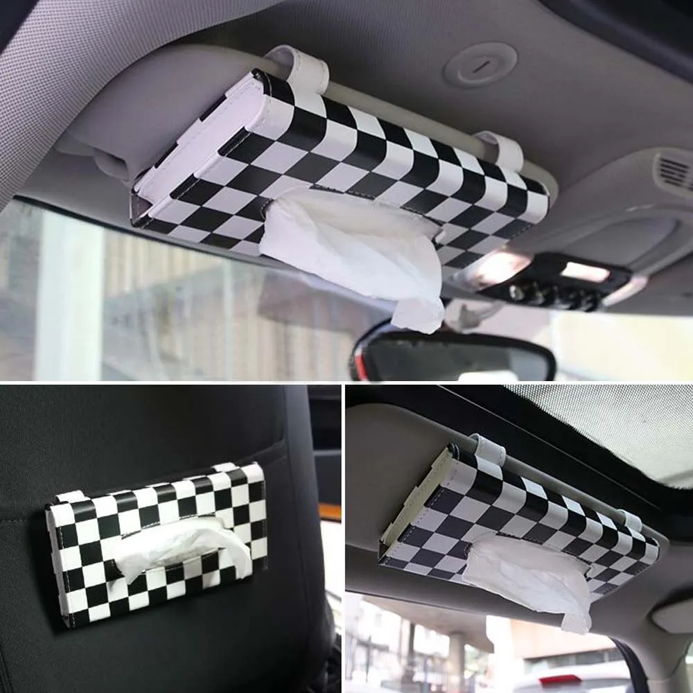 Автомобильный козырек для салфеток солнцезащитный бумажный держатель чехол Mini
