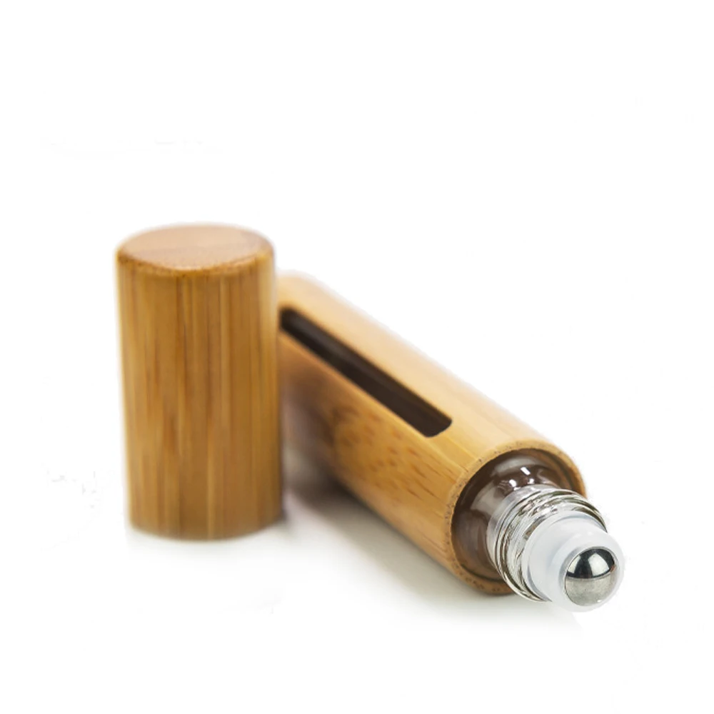 Бутылочка из натурального бамбука 10 мл многоразовый контейнер для духов шт./лот