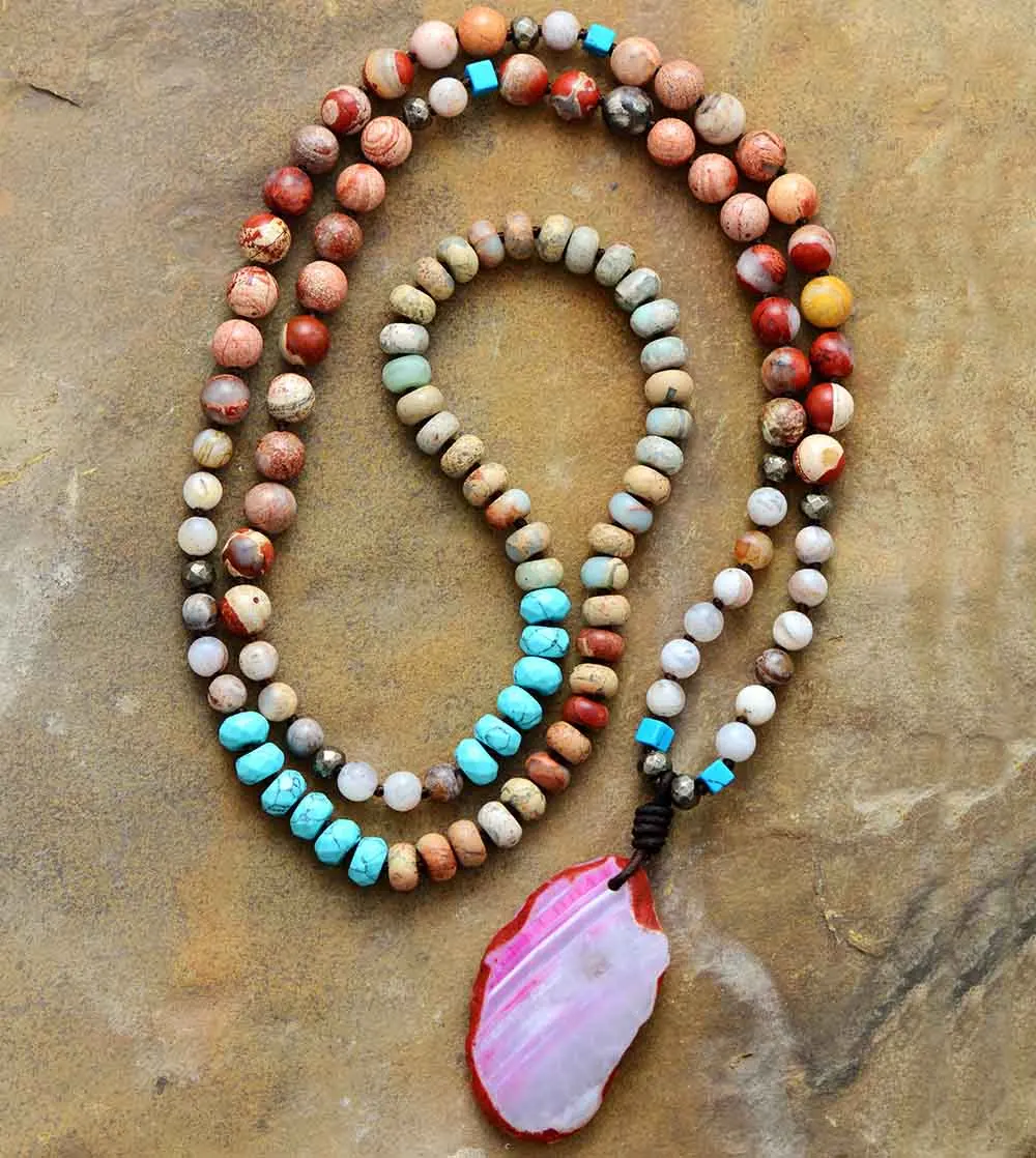 Женское Ожерелье из натурального оникса ожерелье с подвеской в богемном стиле