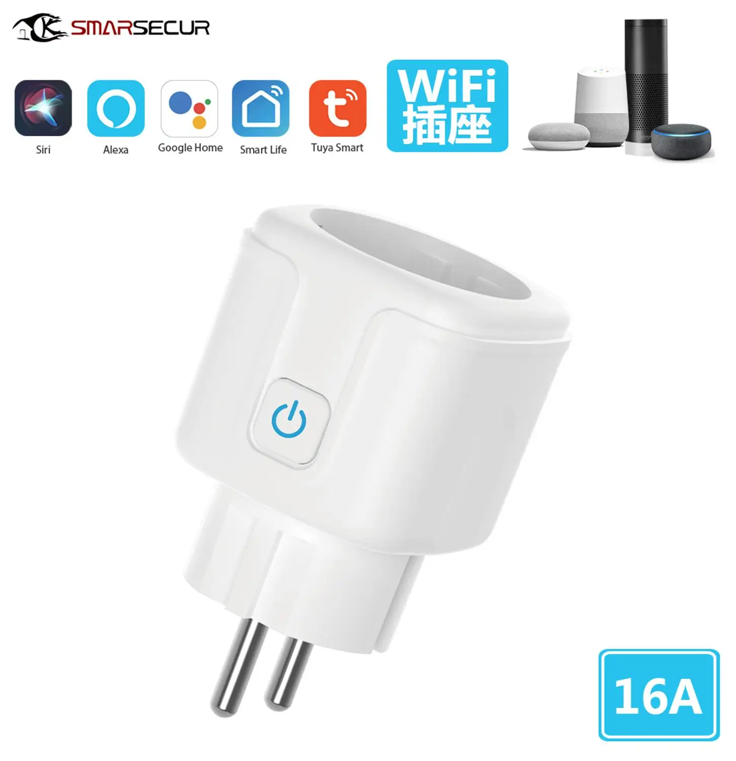 Смарт розетка Tuya с поддержкой Wi Fi 16 А|Автоматизация зданий| |