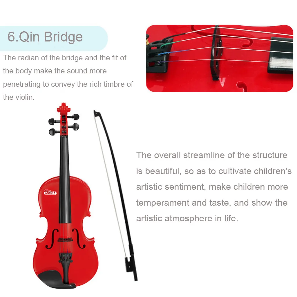 New Simulation Violin Toy Beginner Classical Guitar Educational Musical Instrument For Kids Cute Children Gift | Игрушки и хобби