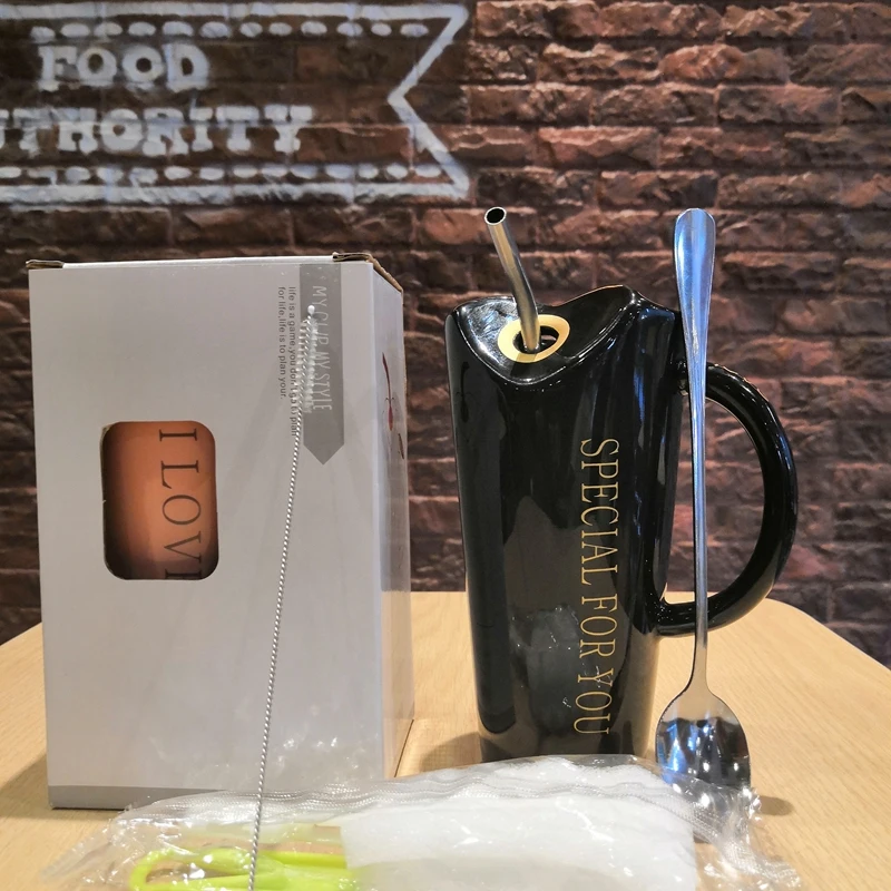 Креативная Милая Минималистичная индивидуальная керамическая кружка для