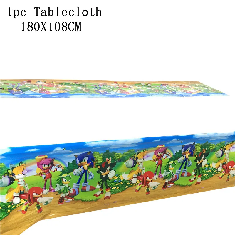 Juego de dibujos animados para ni&ntilde;os, vajilla desechable para fiesta de cumplea&ntilde;os, taza, plato, bandera, mantel, suministros de decoraci&oacute;n para fiesta de boda, 95 Uds.-2