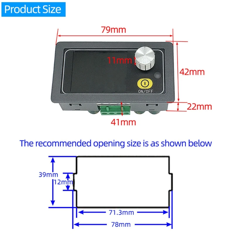 

50V8A400W LCD Constant Voltage Current CNC Indicator Adjustable Down-Buck Power Voltage Regulator Modulestep