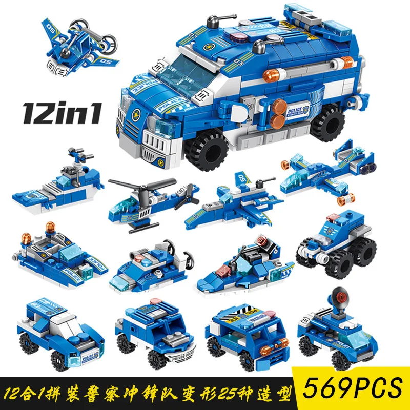 Наборы строительных блоков военные бронированные транспортные средства спецназ