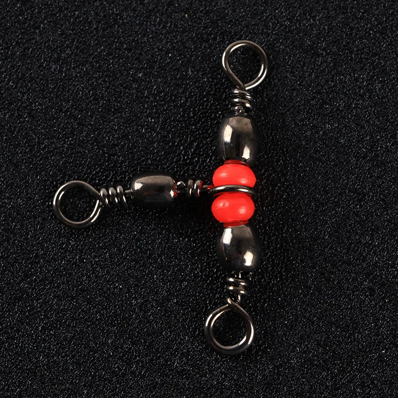 Рыболовный Вертлюг 10 шт./лот 3 ходовой поворотное кольцо рыболовный крючок