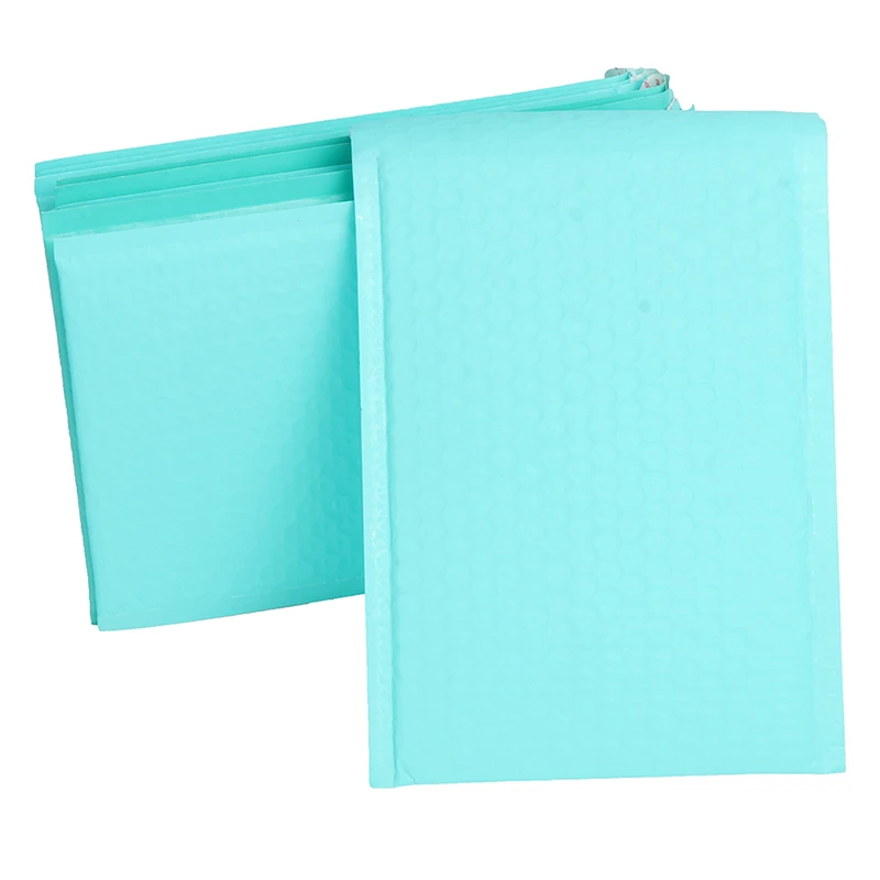 

Hot sale 10pcs Usable space Teal Poly bubble Mailer envelopes padded Mailing Bag Self Sealing Packing Bags 180x230mm
