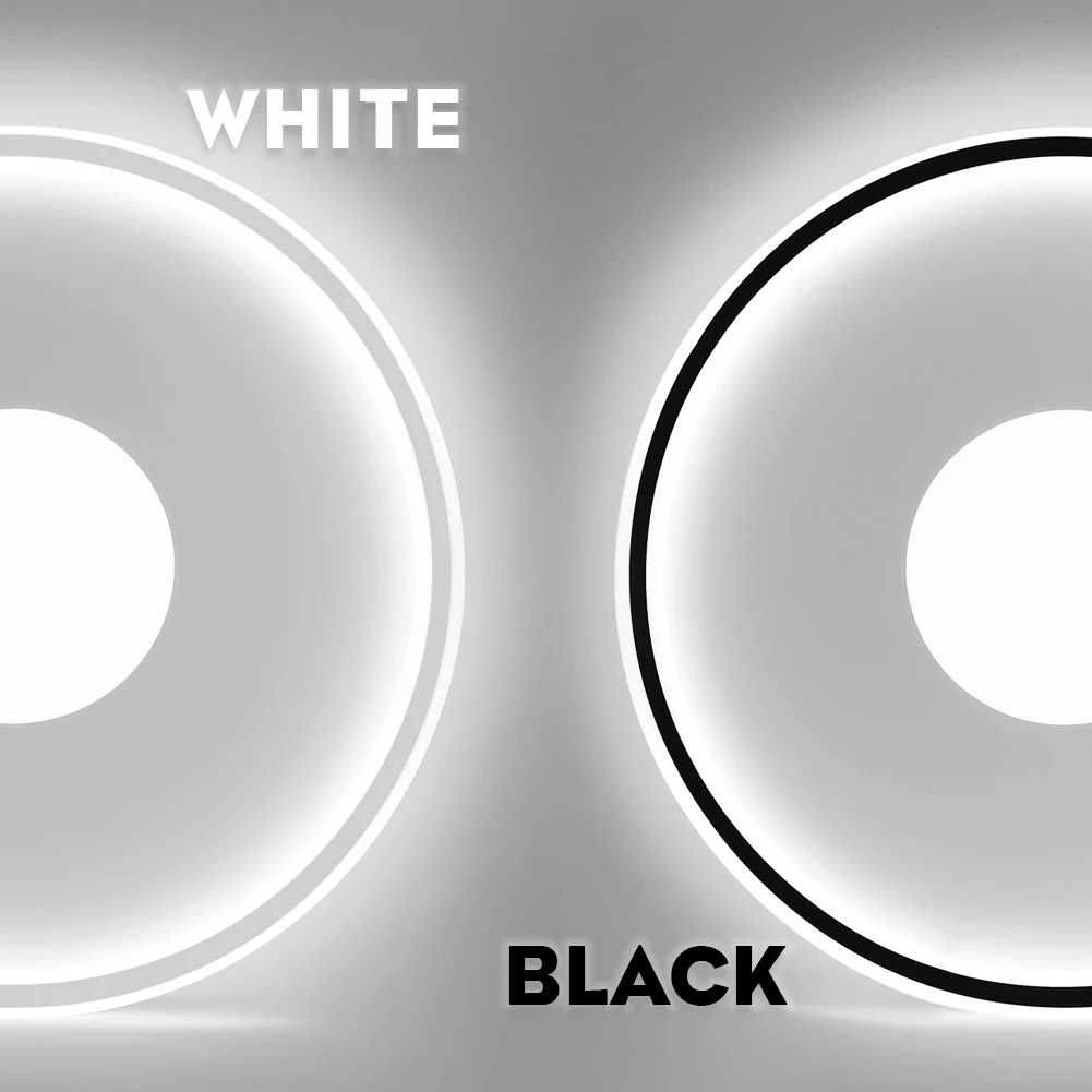 $46.13 Smart Ceiling Lamp Living Room Modern Led Lights For Room Bedroom Lamps Remote Control Dimming White Black Round Indoor Lighting