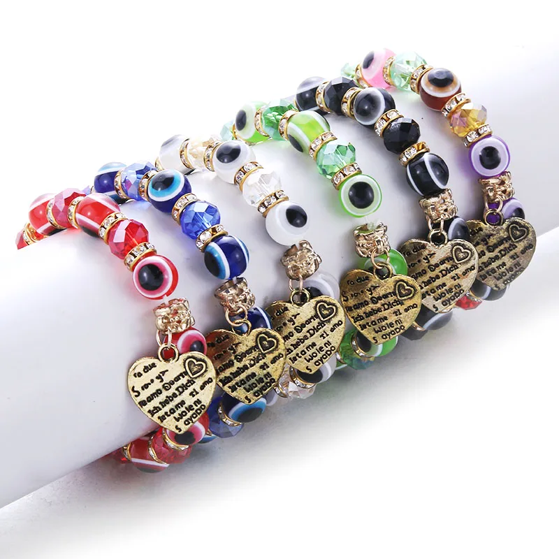 В винтажном стиле С золотой подвеской в виде сердца Модные Браслет Творческий