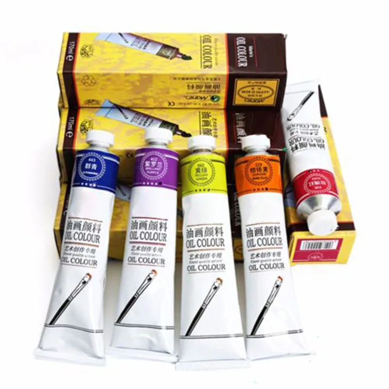 Профессиональный тубус масляной краски s Art для художников холст пигмент