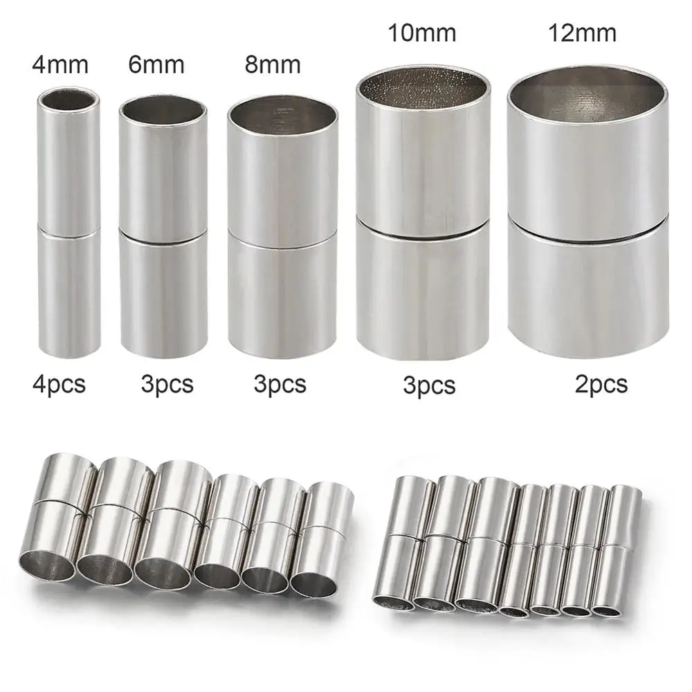 15 шт./компл. латунные Магнитные застежки соединители для браслетов из кожаного