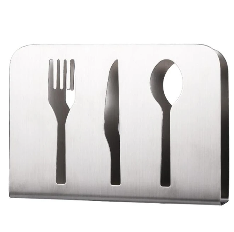 Вертикальный держатель для салфеток из нержавеющей стали Настольная салфетка