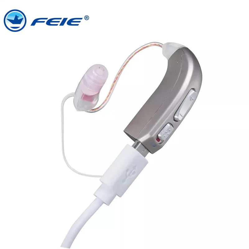 

High Power Rechargeable Mini Digital Hearing Aid Sound Amplifiers Wireless Ear Aids for Elderly Moderate to Severe Loss