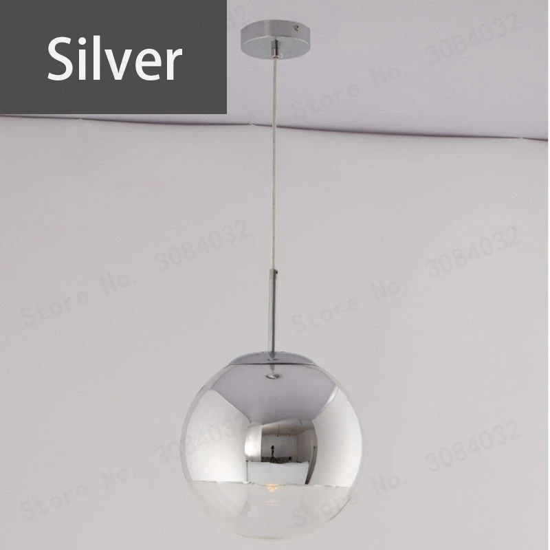Silver BDBQBL современный классический подвесной светильник с гальваническим покрытием, знаменитый дизайн, Серебряное Стекло, зеркальный шар в форме звезды для дома, бара, комнаты E27 - Цвет корпуса: Silver