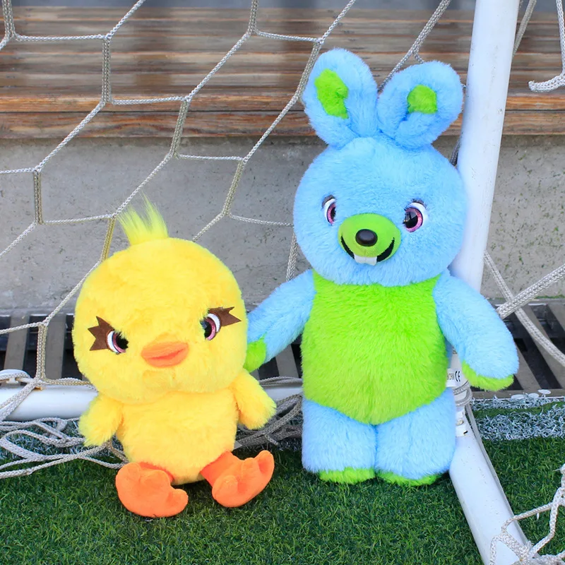 2 шт История Игрушек 4 плюшевые куклы новый персонаж 26 см синий кролик 18 Желтая