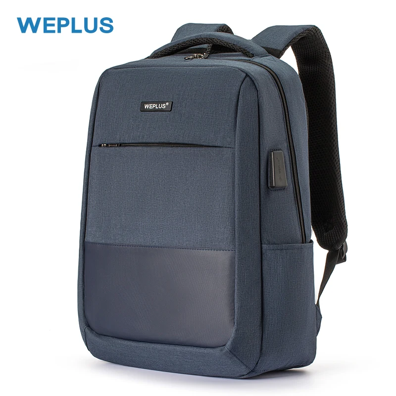 Navy Blue Женский рюкзак для ноутбука, 15,6 дюймов, Usb зарядное устройство, Повседневная сумка, легкие дорожные сумки, водонепроницаемые, мужские, противоугонные, многофункциональный рюкзак - Цвет: Navy Blue
