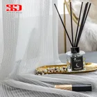 Новая современная однотонная прозрачная занавеска для гостиной, тюль на окна, декоративная ткань для штор на метр