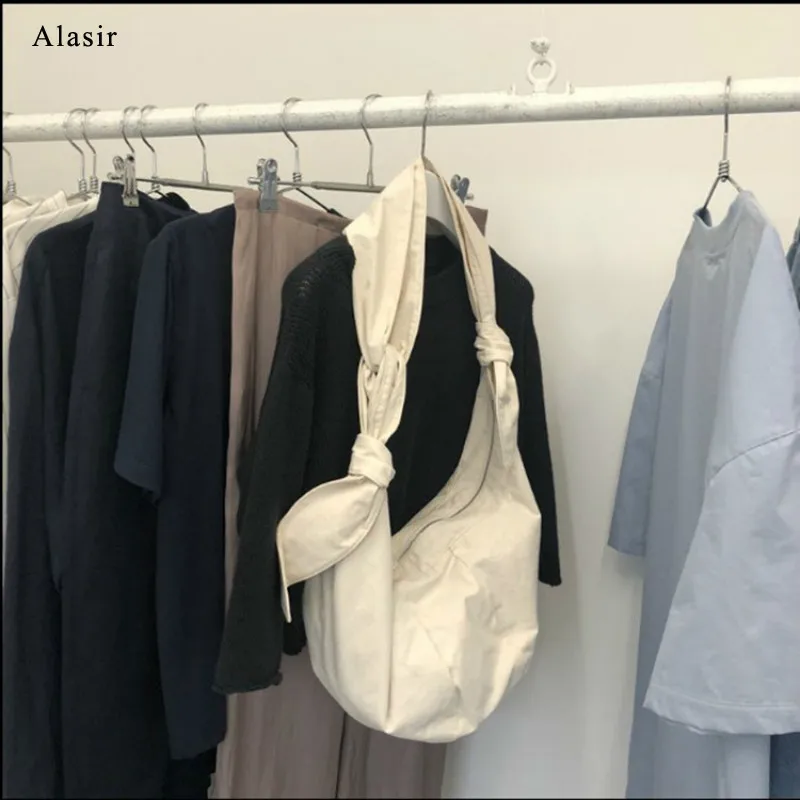 Холщовая сумка хобо Alasir в Корейском стиле кружевная Сумка с бантом модная через