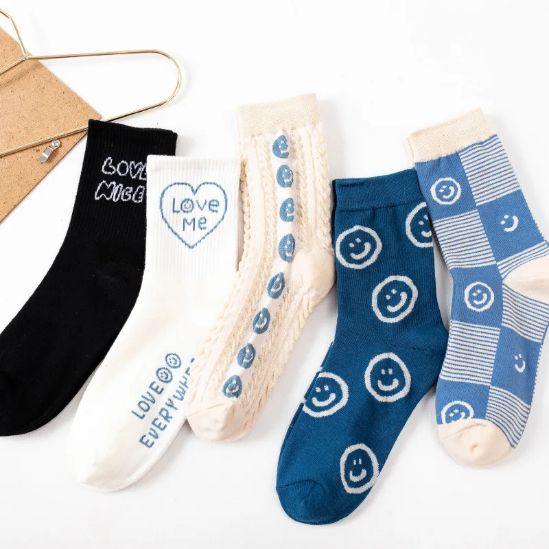 

Осенне-зимние дизайнерские носки в японском и корейском стиле