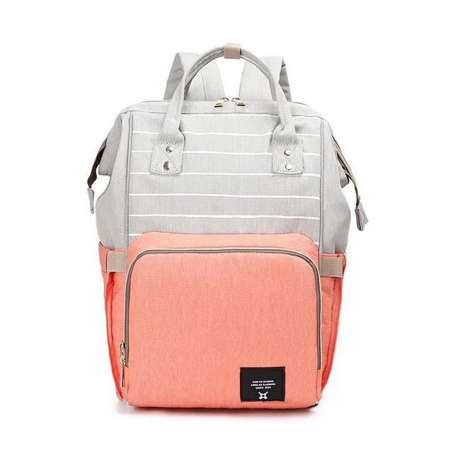 Pink White Новые водонепроницаемые сумки для мам, сумки для подгузников для мам, сумка для подгузников с принтом, рюкзак для мам для коляски, уход за ребенком - Цвет: Pink White