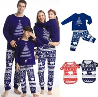 christmas pajamas family matching outfits polar bear father mother children dog xmas pyjamas mommy and me clothes topspants