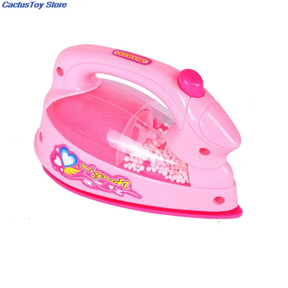 Plastic Mini Electric Iron Light-up Simulation Kids Children Play House Toy Baby Girls Pretend Toys | Игрушки и хобби