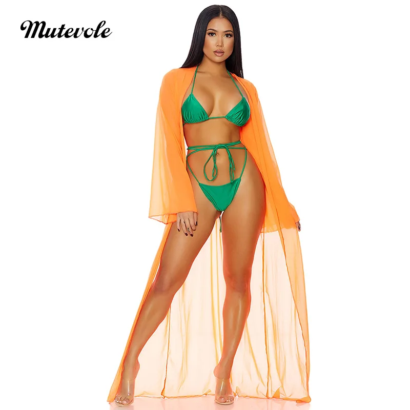 Женская сексуальная прозрачная сетчатая купальная одежда mutefly летняя накидка