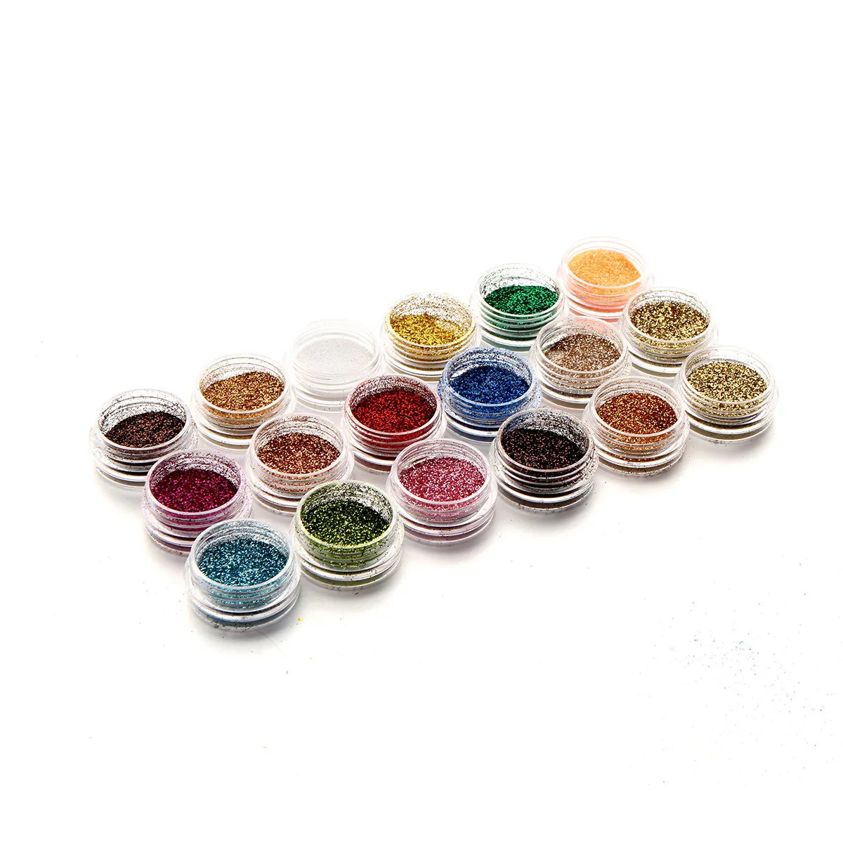 

18 Colors Nail Art Glitter Powder Dust for UV Gel Acrylic Powder Decoration Tips Sequins Summer Popular DIY Nail Art Decoration