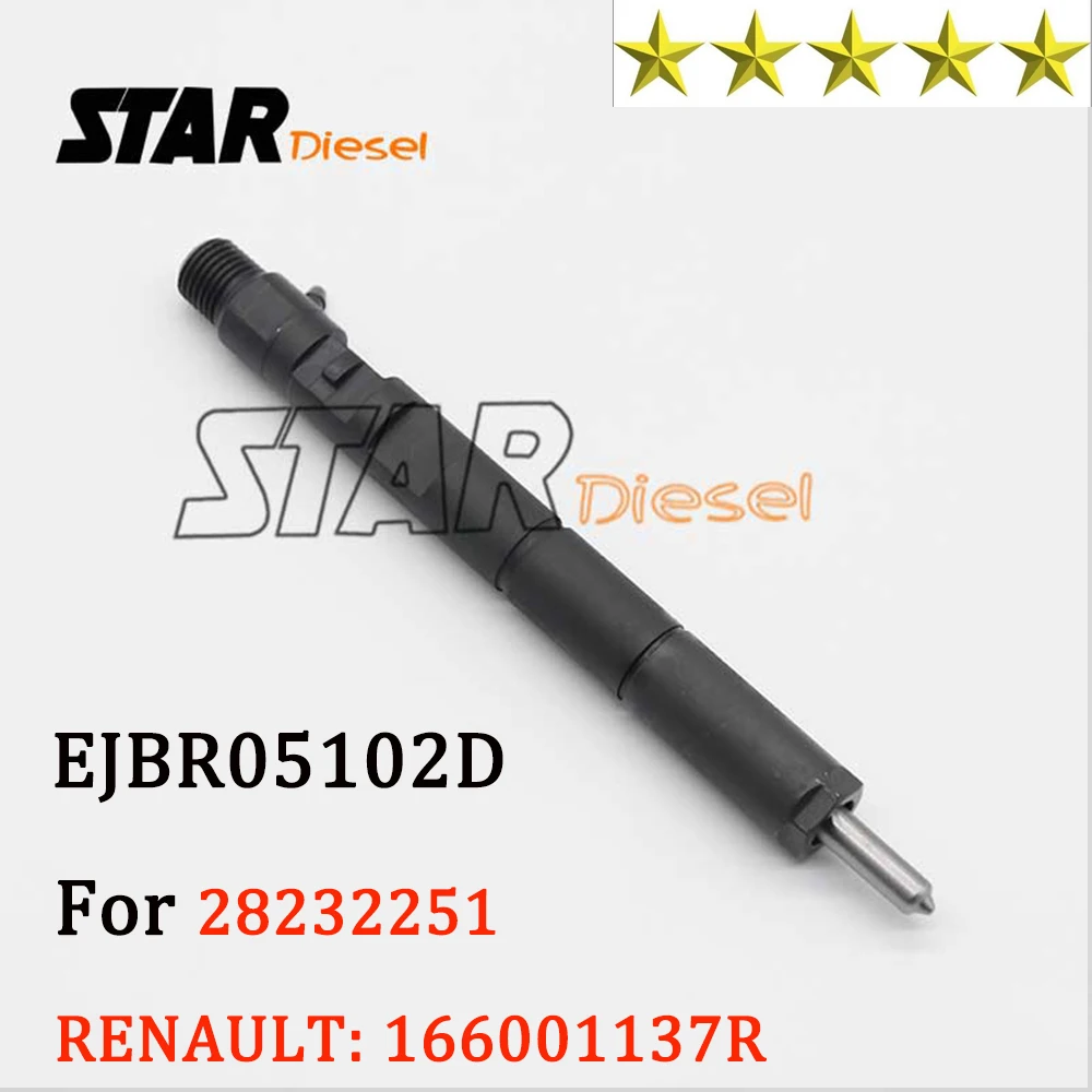 

STAR DIESEL EJBR05102D 166001137R Common Rail Injector Assy 05102D 28232251 for Renault Delphi DACIA LOGAN Euro 4 Engine