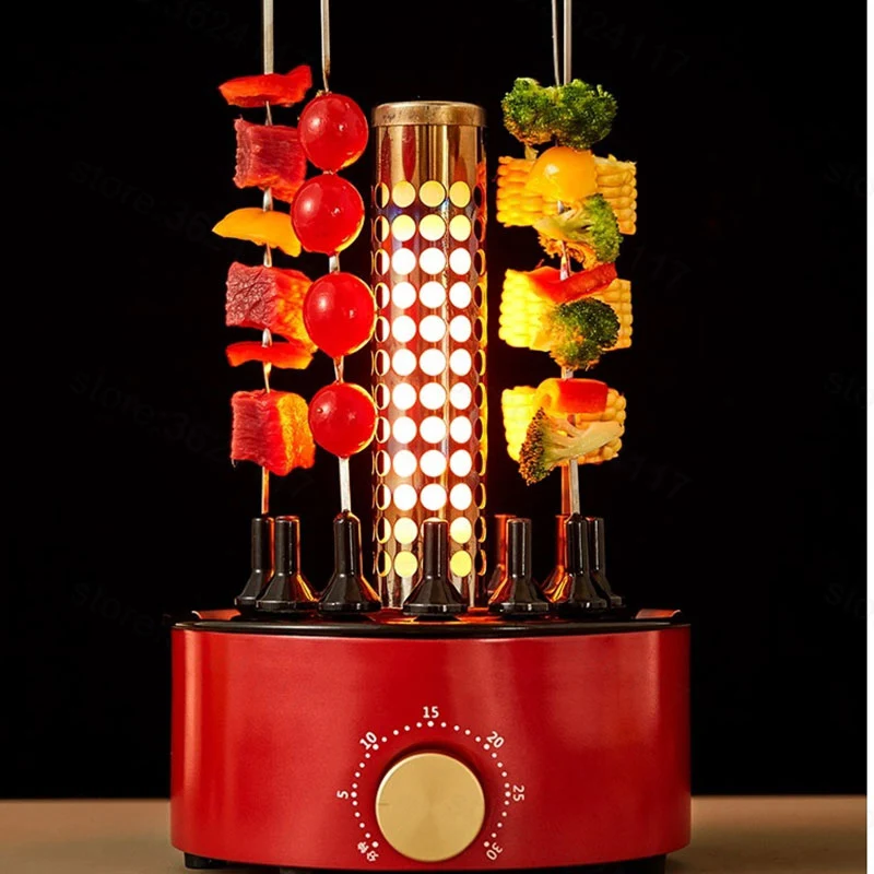 Купить Электрический гриль Youpin для помещений, вращающаяся автоматическая плитка для барбекю, Бездымная печь, нагревательная печь для косичек ягне...