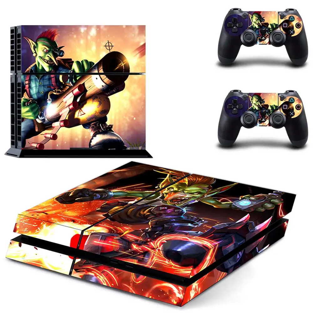 Стильная наклейка в стиле League Of Legends PS4 для консоли Playstation 4 и 2 контроллеров