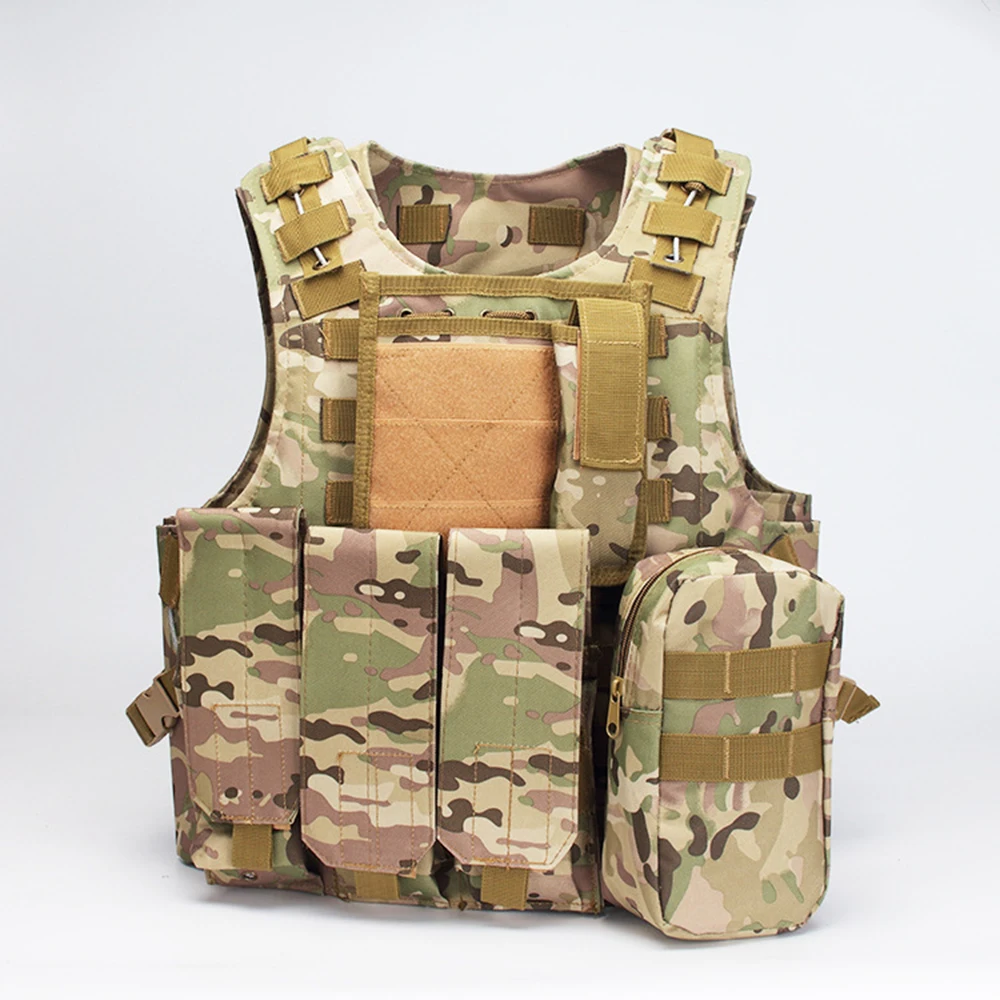 Страйкбол военный тактический жилет Molle боевой штурмовой плиты Перевозчик жилет охотничий жилет с Mag мешками для охоты на открытом воздухе жилеты