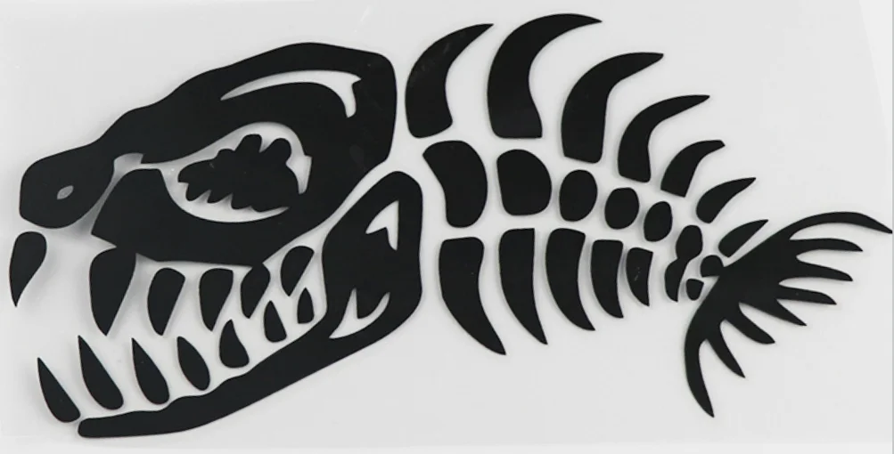 Забавные рыбий скелет Стиль стикер автомобиля аксессуары для стайлинга