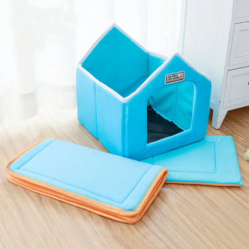 Клетка для домашних животных дышащая Съемная моющаяся и складная кровать с