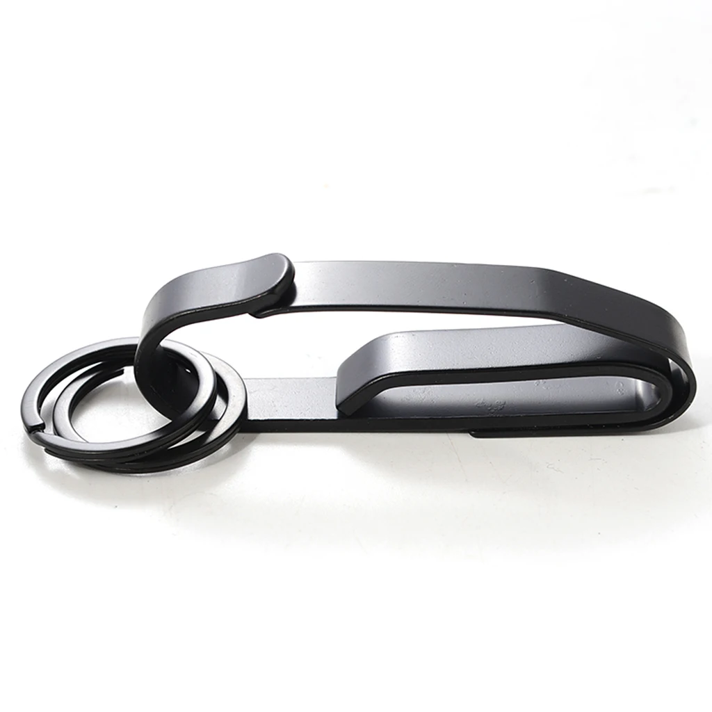 

5x Portable Hanging Buckles Stylish Clip Buckle with Key Ring Quick-Release