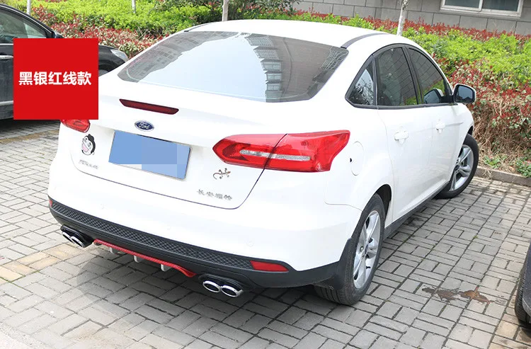 Для Ford Focus задний бампер диффузор протектор для 2013 2014 2015 2016 2017 спойлер комплект