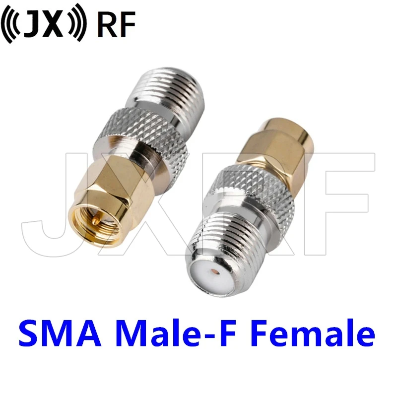 2PCS F Type Female Jack To SMA Male Plug Straight RF Coaxial Adapter F Connector To SMA Convertor scut iec320 to type f