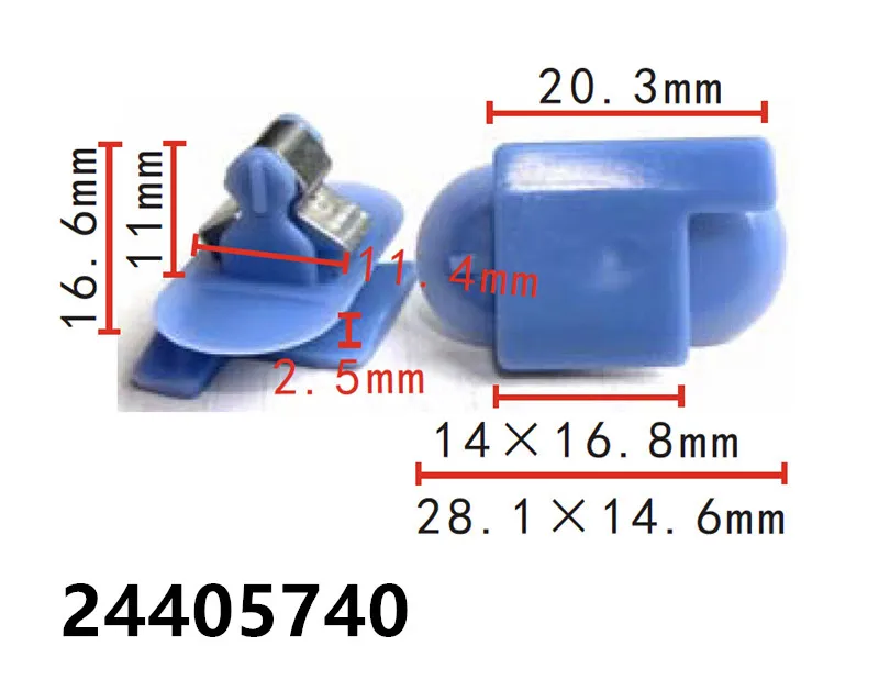 

15pcs Interior Fasteners Trim Holder Mounting Clips for Car Replacement Parts for GM Renault Peugeot 24405740 8748QT