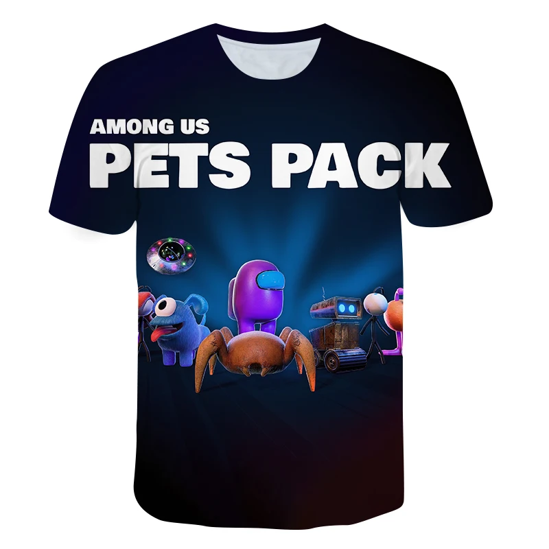 

Children's Clothing 3D TShirt Game Amongus Cartoon Print Short-Sleeved Top Good Quality Summer Kids Boy Shirt Leisure Breathable