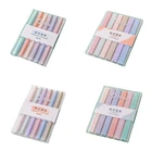 Маркер фломастер с двумя наконечниками, широкая быстросохнущая ручка для детского рисования, 6 шт.