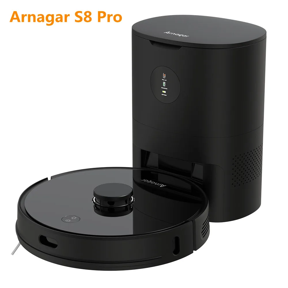 Робот пылесос Arnagar S8 Pro с поддержкой приложения Mi Home и лазерным сканированием на 360