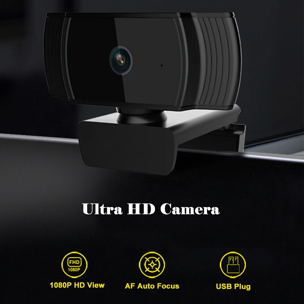 HD 1080P Pro Webcam Autofocus Camera Full Widescreen Video Calling and Recording Mini Desktop PC Laptop webcam | Компьютеры и офис