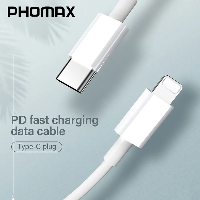 PHOMAX PD USB C кабель Вт Быстрая зарядка Lightning зарядный для iPhone XR 11Pro Max type 3A Mobile phone kable data